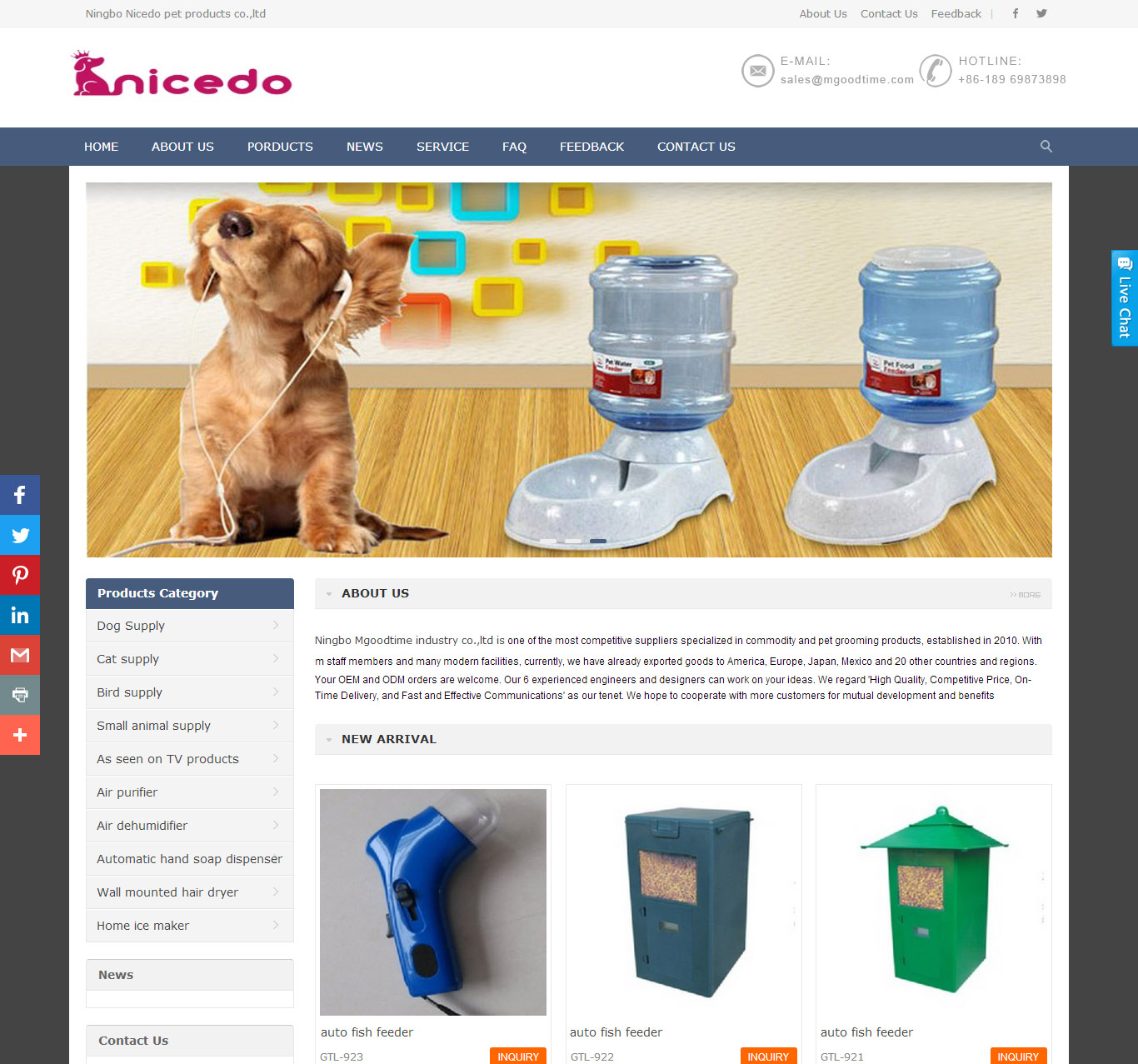 Ningbo Nicedo pet products co.,ltd