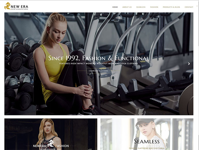 欧美外贸服饰服装类企业网站模板